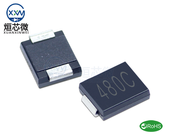 1.5SMC480CA參數(shù),TVS二極管1.5SMC480CA瞬態(tài)抑制二極管