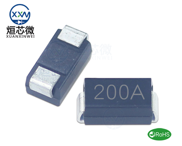 P4SMA200A參數,TVS二極管P4SMA200A瞬態(變)抑制二極管